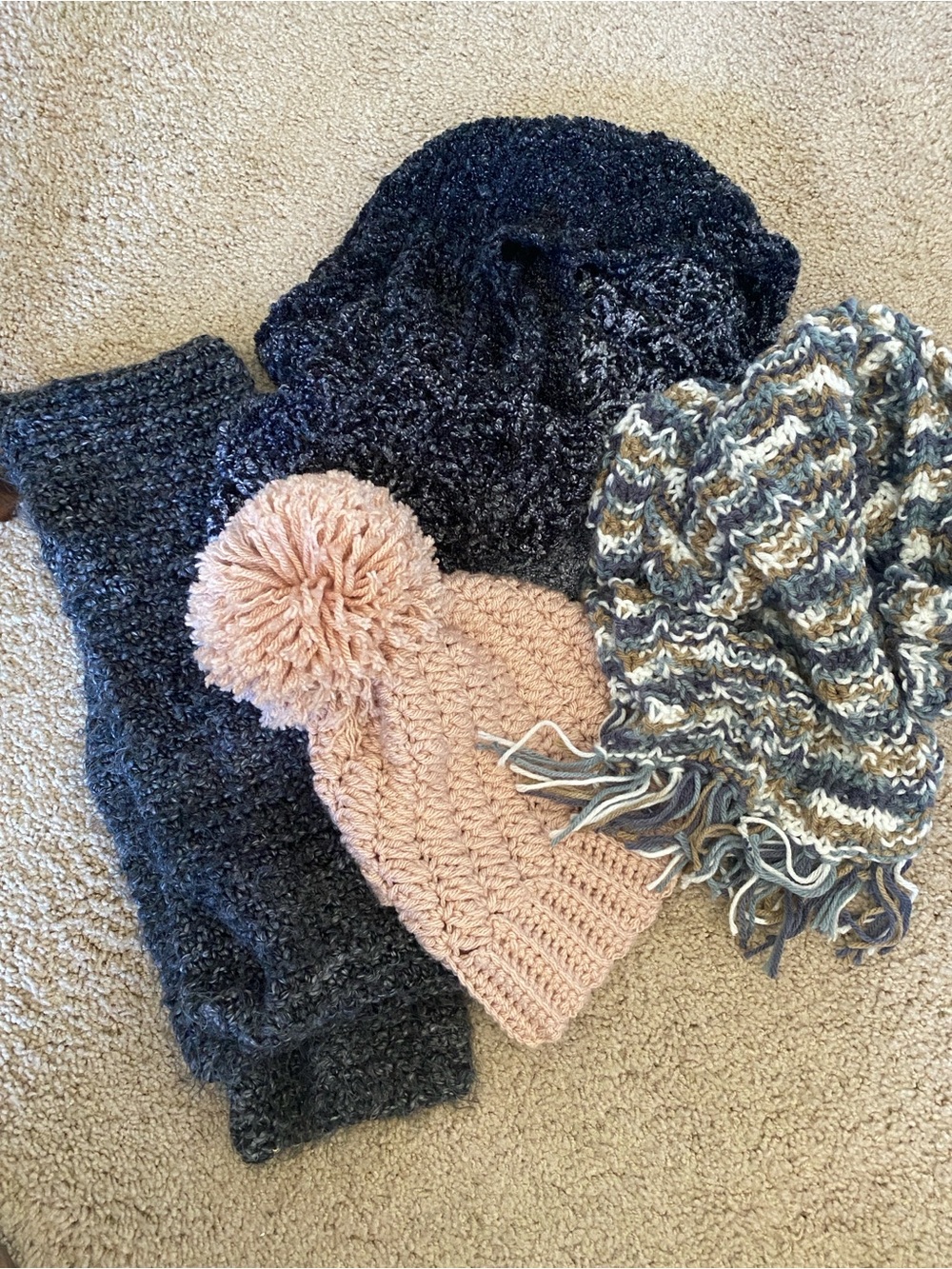 Cozy Women's Knit Beanie and Scarf Set